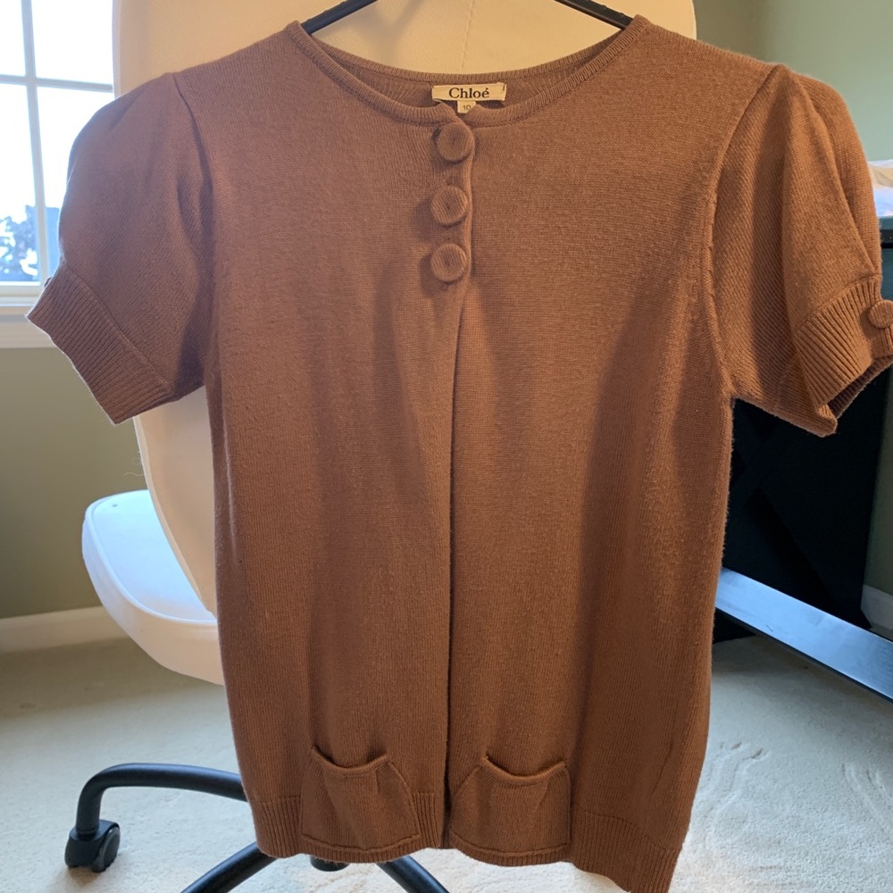 Chloe short sleeve cardigan